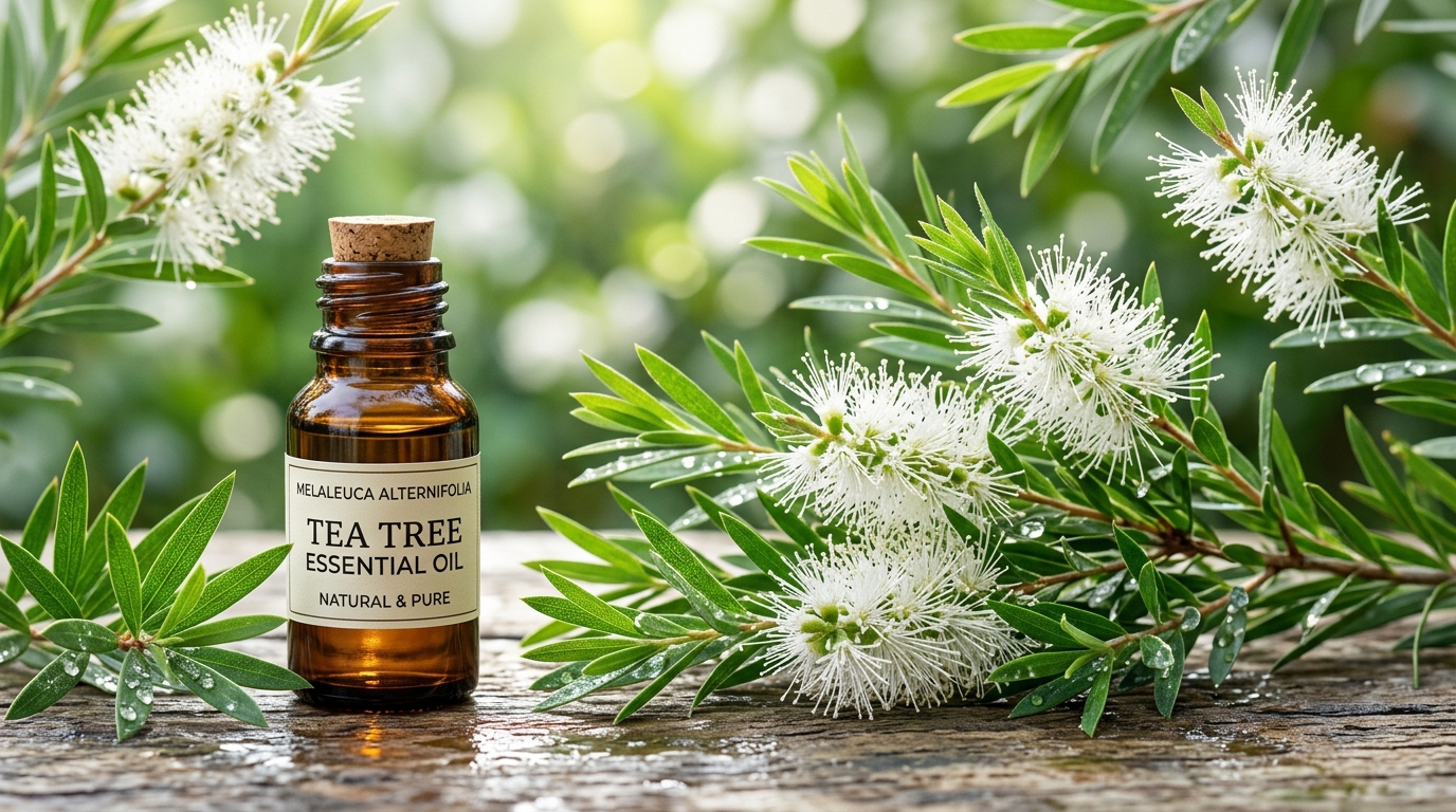 【精油図鑑】ティーツリー（Melaleuca alternifolia）完全ガイド：成分テルピネン-4-オールの特徴とお部屋の空気を爽やかに保つアロマ活用術
